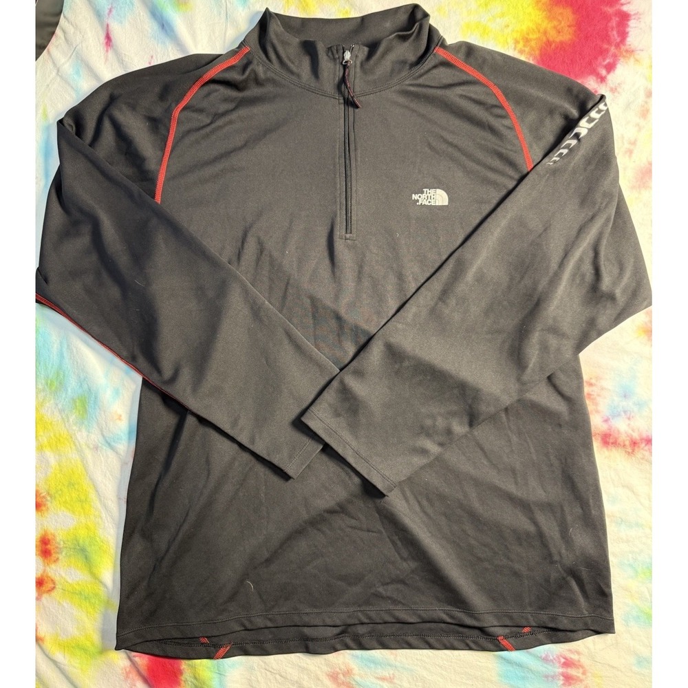 The North Face Men's Flight Series Running Black 1/4 Zip Long Sleeve XXL EUC